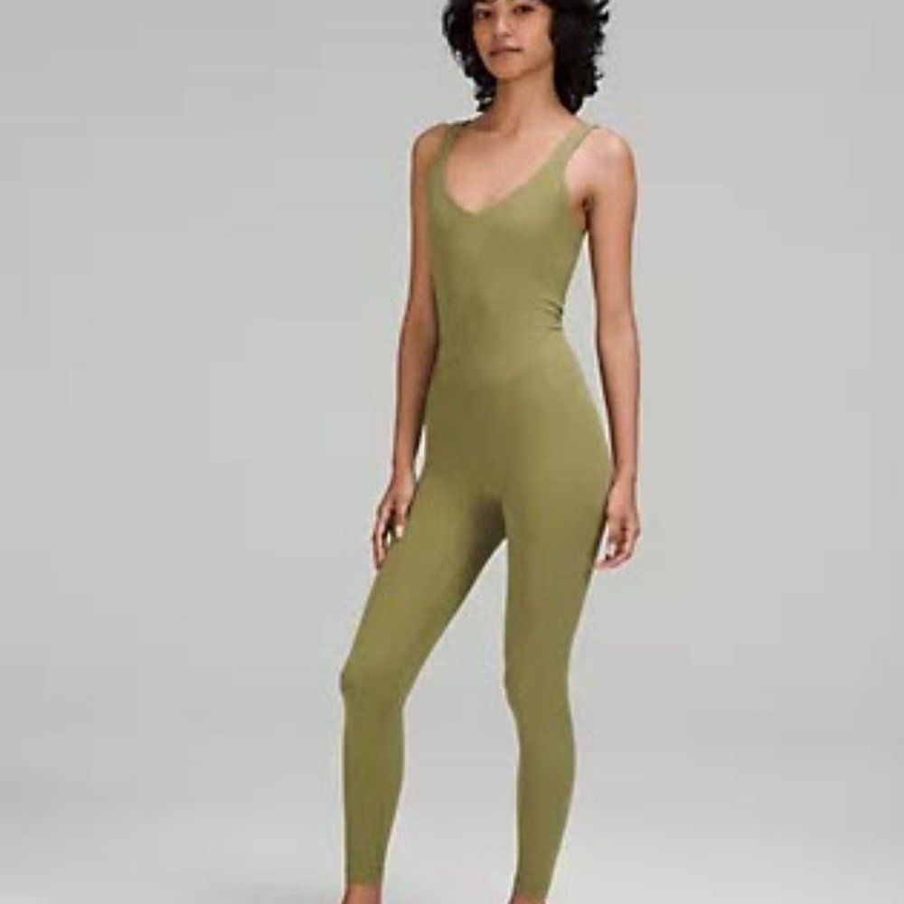 lululemon Align™ Bodysuit 25" Online Only Bronze Green